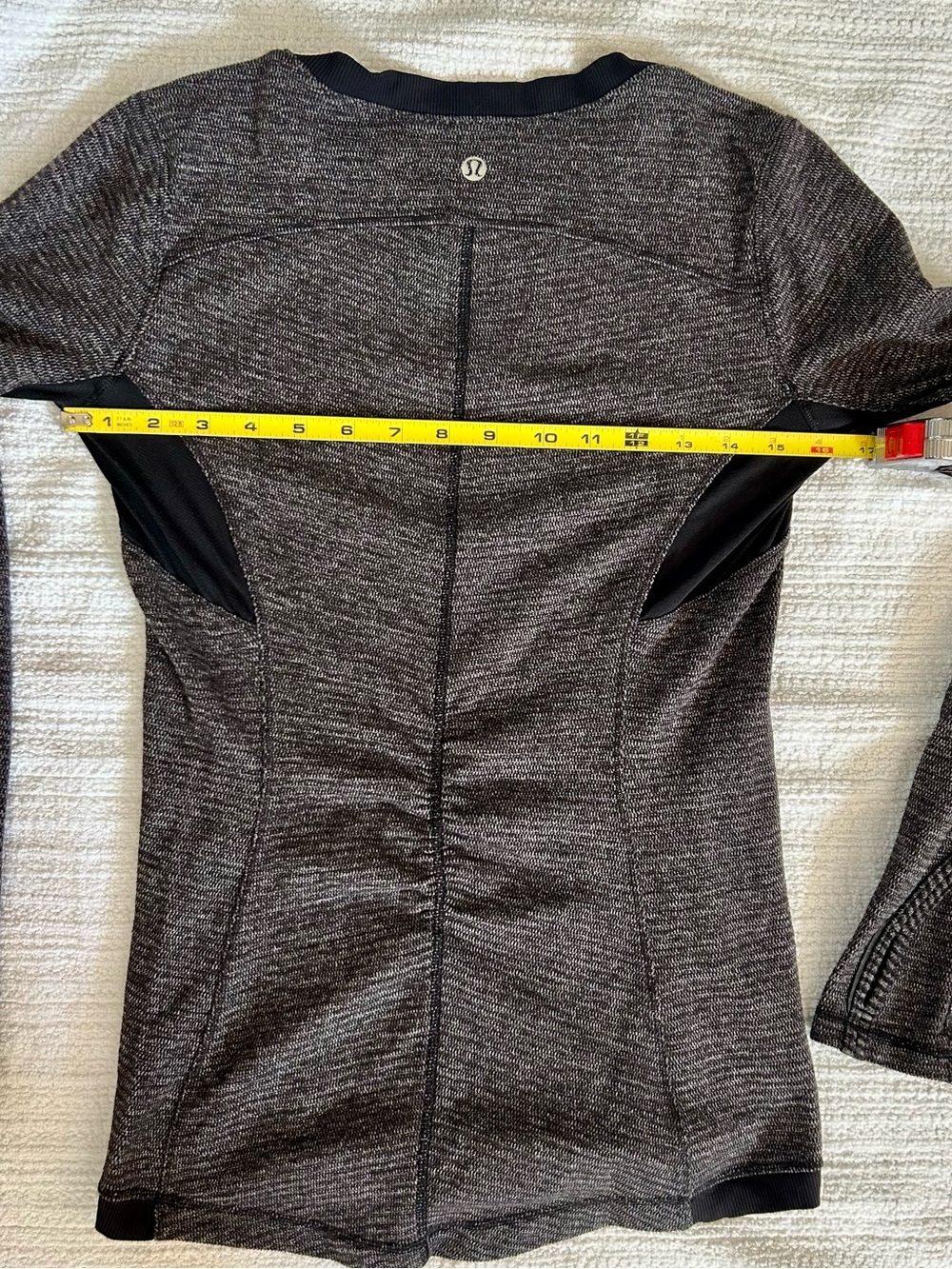 lululemon athletica Base Runner Long Sleeve Top — Black Heather - Picture 9 of 10